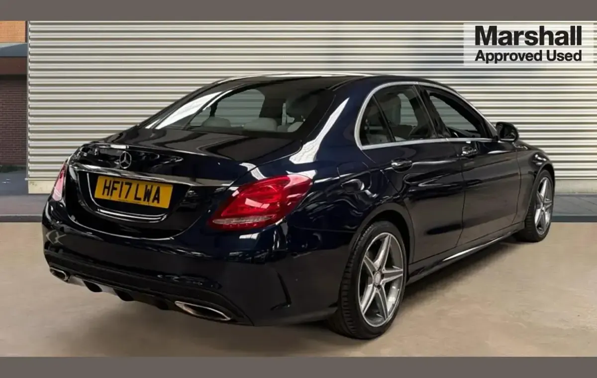 Used Mercedes C200 AMG Line Premium 184 HP (135 kW) 2017 Blue Sedan