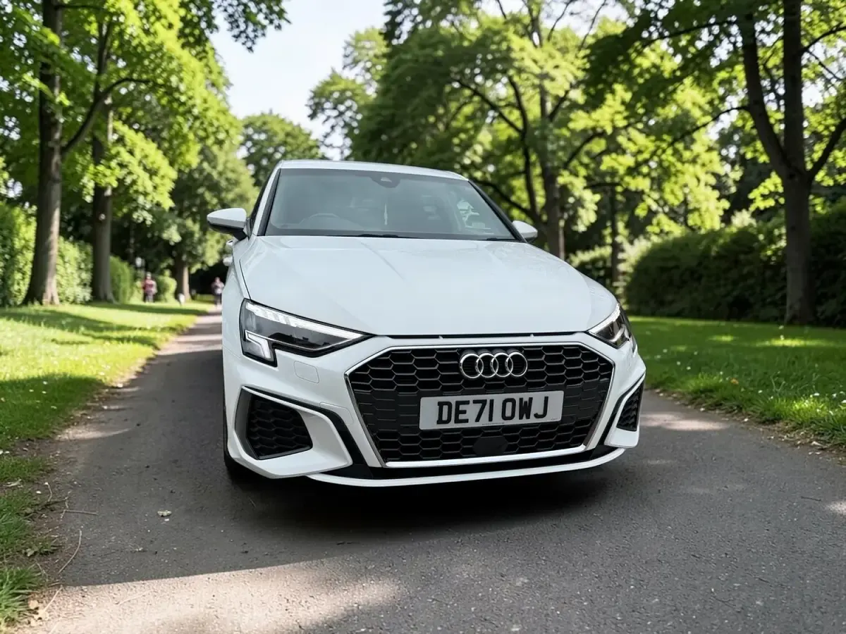 Used Audi A3 S-Line 150 HP (110 kW) 2021 White Sedan
