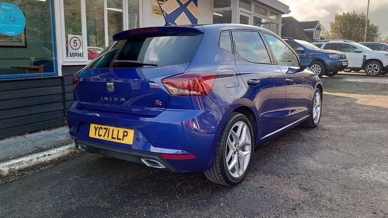 Used Seat Ibiza FR 95 HP (69 kW) 2021 Blue Hatchback