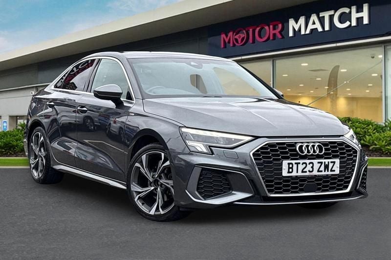 Grey Used 2023 Audi A3 S-Line Sedan | £23,380 (Fair price) - Image 1/4