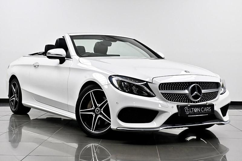 White Used 2018 Mercedes C250 AMG line Cabriolet | £19,690 (Fair price) - Image 1/4