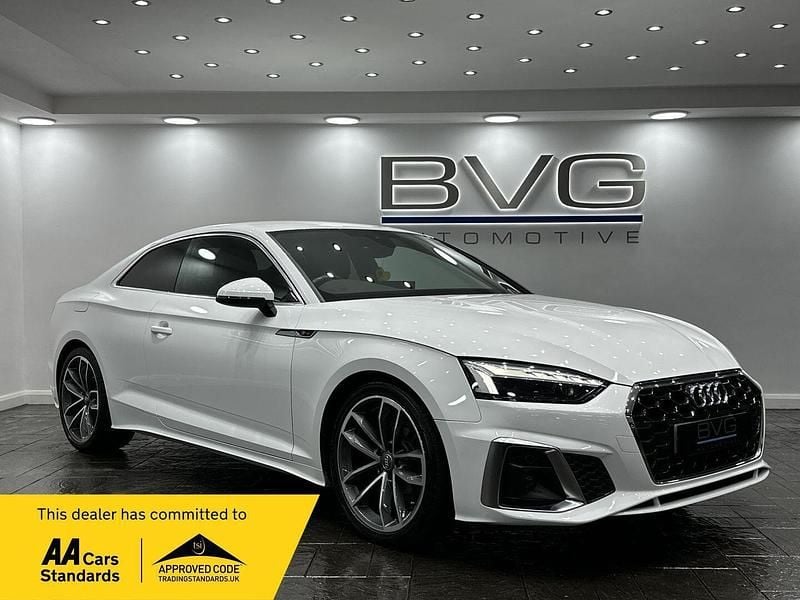 White Used 2020 Audi A5 S-Line Coupe | £19,494 (Good price) - Image 1/2