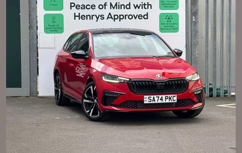 Red New 2025 Skoda Scala Monte Carlo Hatchback | £23,995 (Good price) - Image 1/4
