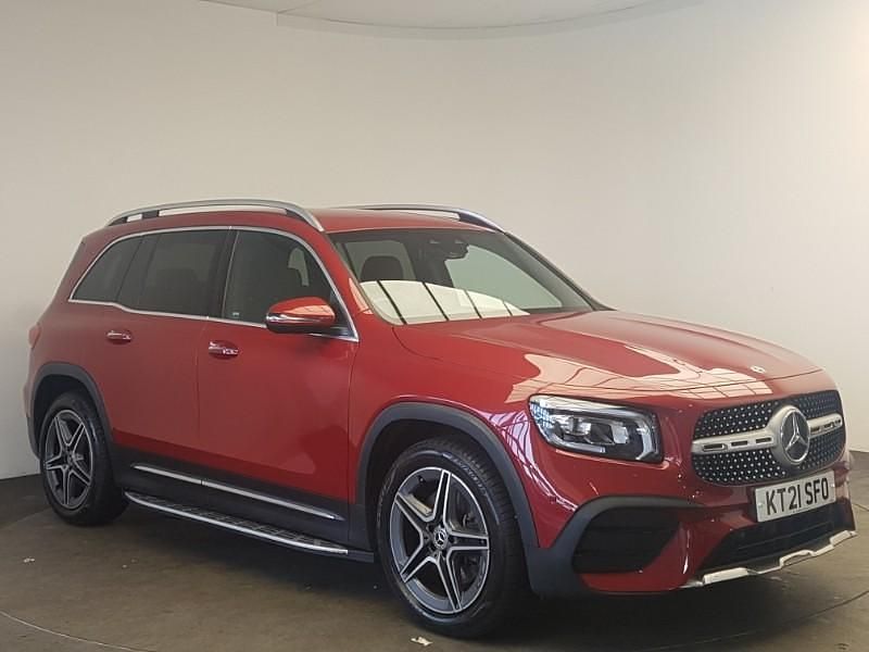 Used Mercedes GLB220 AMG Line Premium 190 HP (139 kW) 2021 Red SUV