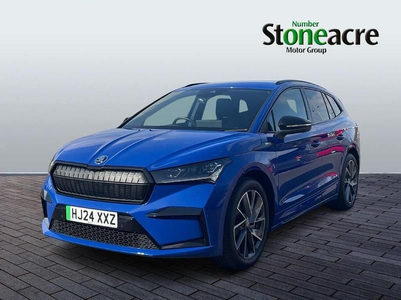 Used Skoda Enyaq iV SportlinePlus 210 kW (286 HP) 2024 Blue SUV