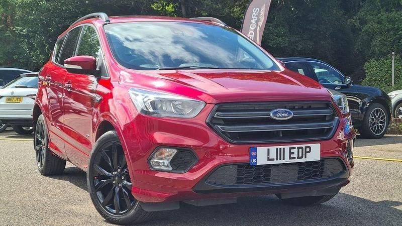 Red Used 2018 Ford Kuga ST-Line X SUV | £17,495 (A bit pricey) - Image 1/4