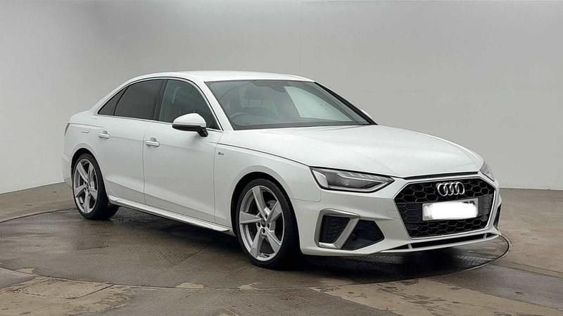 Used Audi A4 S-Line 150 HP (110 kW) 2022 White Sedan