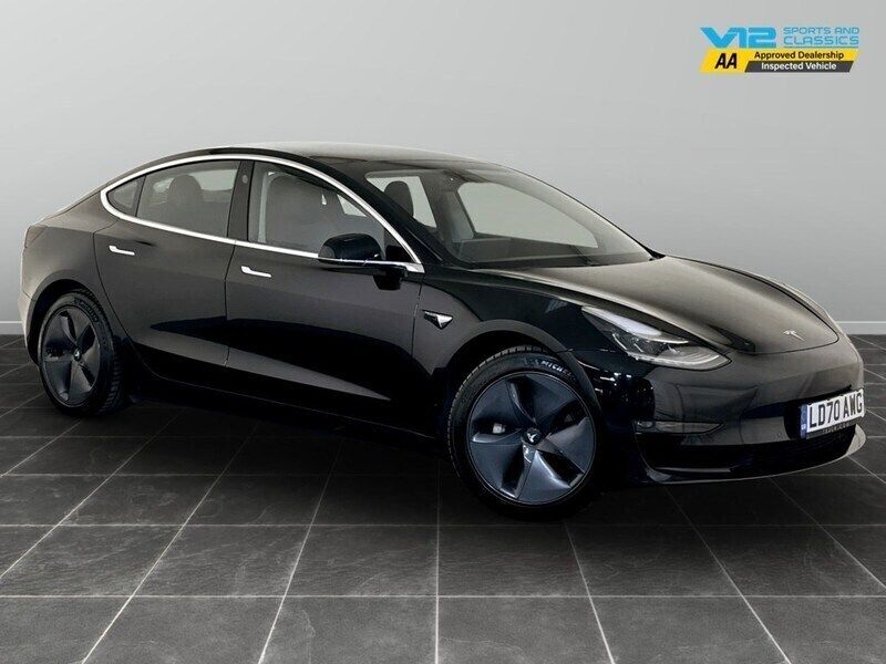 Black Used 2020 Tesla Model 3 Long Range Sedan | £14,395 (Good price) - Image 1/2