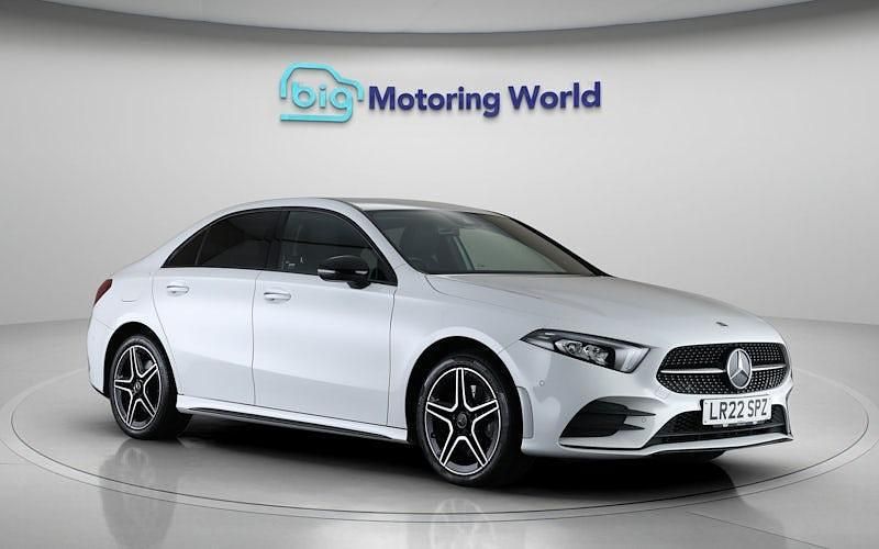 Used Mercedes A250 AMG line 259 HP (190 kW) 2022 White Sedan