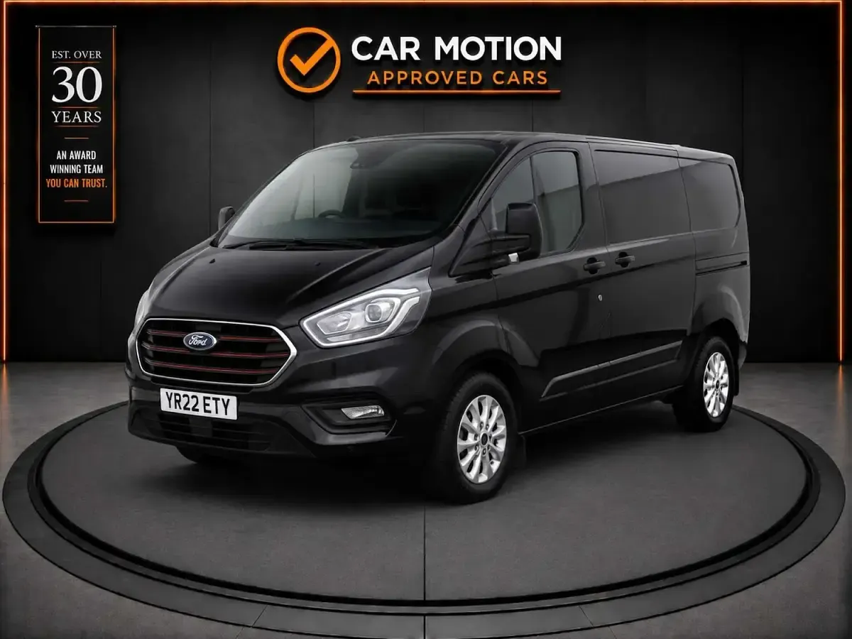 Used Ford Transit Custom Limited 130 HP (95 kW) 2022 Black Van