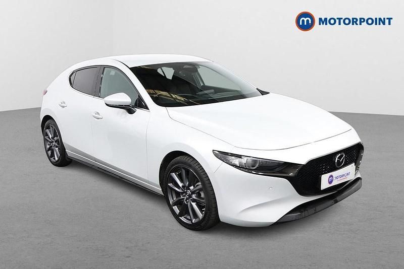 Used Mazda 3 Exclusive-Line 140 HP (102 kW) 2025 White Hatchback