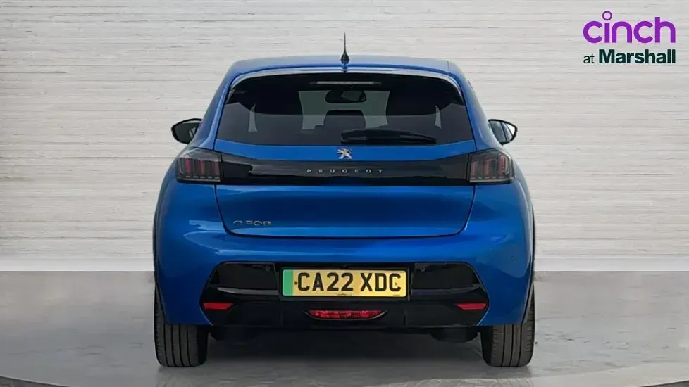 Used Peugeot e-208 Allure Premium 100 kW (136 HP) 2022 Blue Hatchback