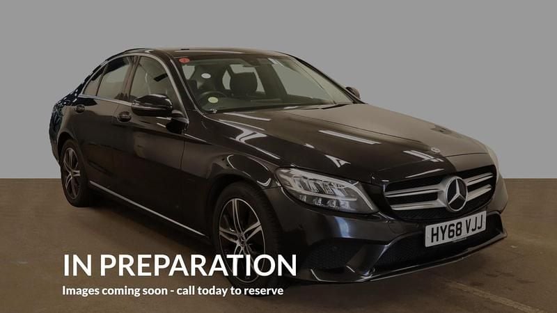 Black Used 2018 Mercedes C200 Sedan | £15,980 (Fair price) - Image 1/4