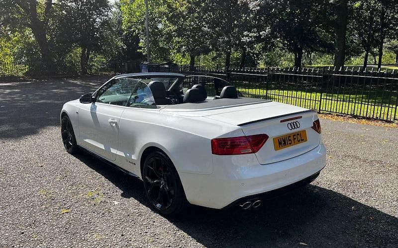 Used Audi A5 Cabriolet S-Line 177 HP (130 kW) 2015 White Cabriolet
