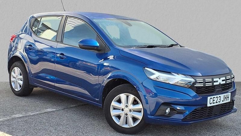 Blue Used 2023 Dacia Sandero Expression Hatchback | £10,380 (Good price) - Image 1/4