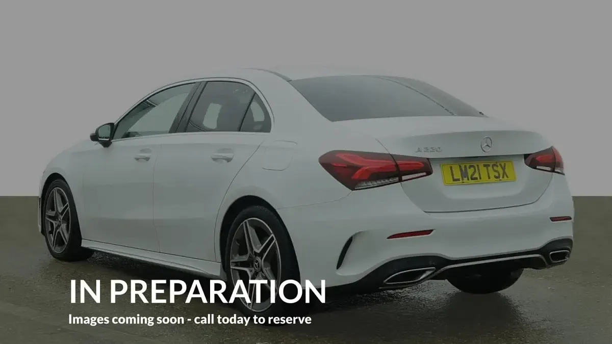 Used Mercedes A220 AMG line 190 HP (139 kW) 2021 White Sedan