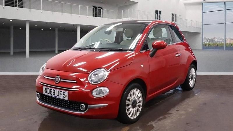Used Fiat 500 Lounge 69 HP (50 kW) 2019 Red Hatchback