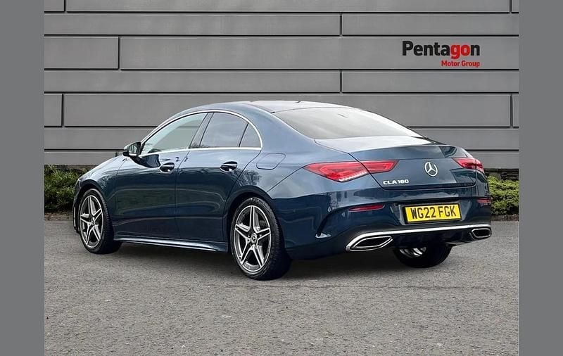 Used Mercedes CLA180 AMG line 134 HP (98 kW) 2022 Blue Sedan