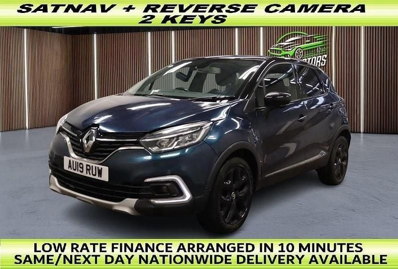 Blue/black Used 2019 Renault Captur GT-Line SUV | £9,888 (Good price) - Image 1/2