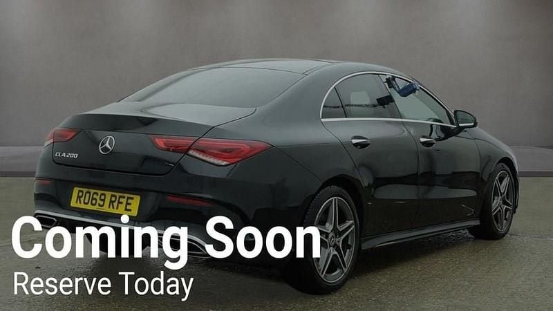 Used Mercedes CLA200 AMG line 163 HP (119 kW) 2019 Black Coupe