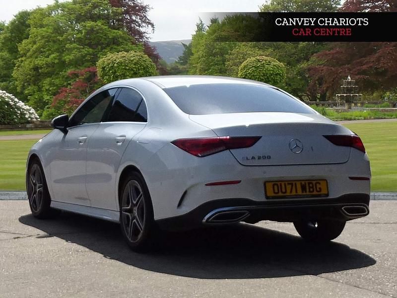 Used Mercedes CLA200 AMG line 163 HP (119 kW) 2021 White Coupe