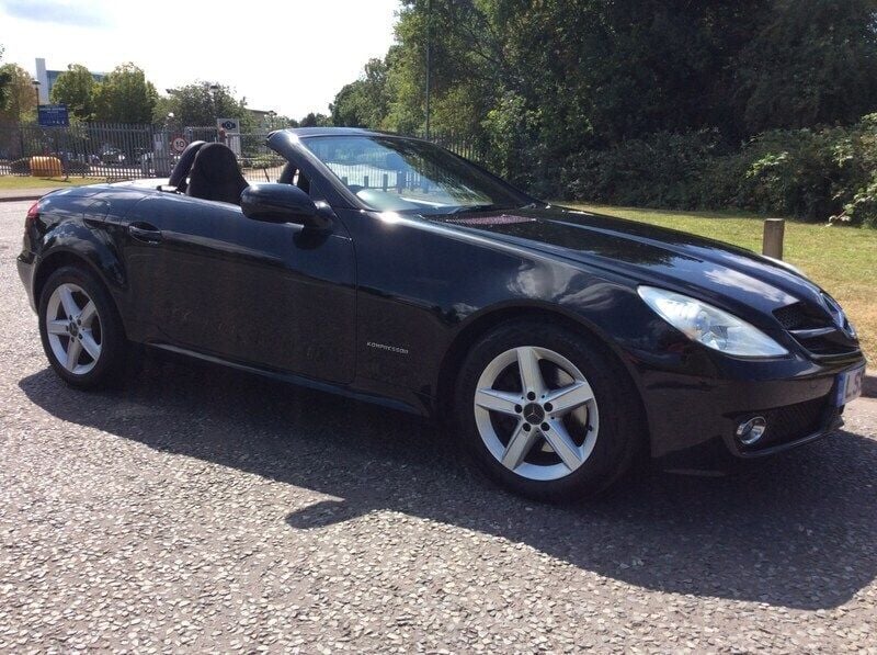 Used Mercedes SLK200 184 HP (135 kW) 2009 Black Cabriolet