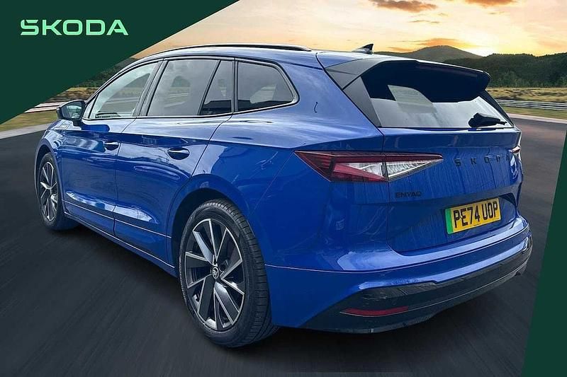 Used Skoda Enyaq iV SportlinePlus 210 kW (286 HP) 2024 Blue SUV
