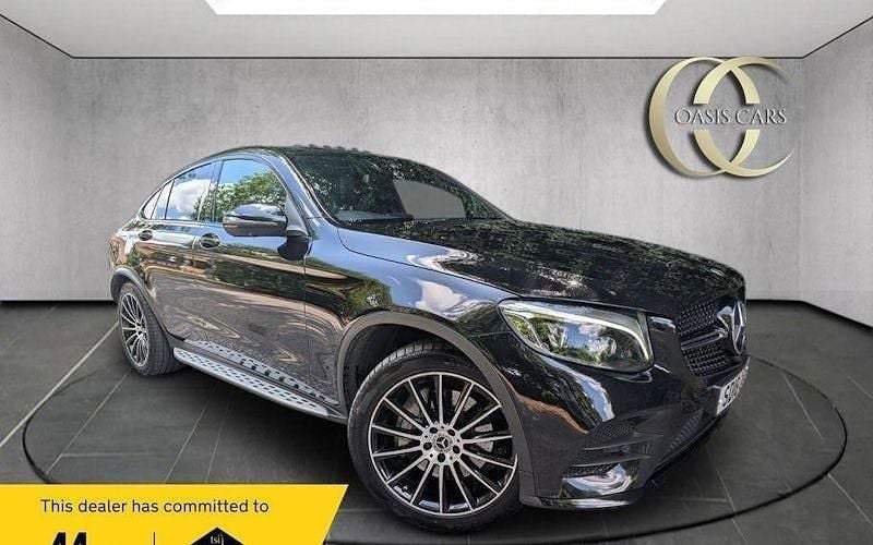 Black Used 2018 Mercedes GLC250 AMG line Coupe | £22,975 (Fair price) - Image 1/4