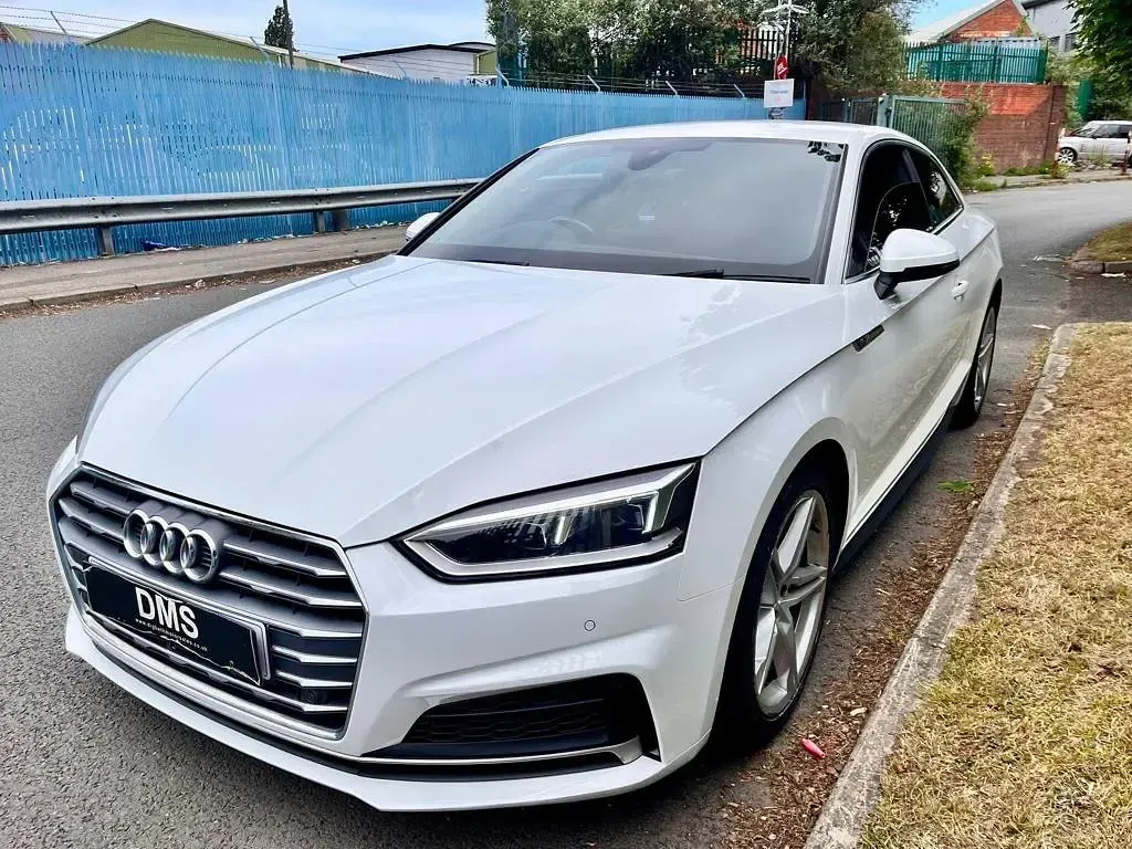 Used Audi A5 S-Line 190 HP (139 kW) 2018 White Coupe