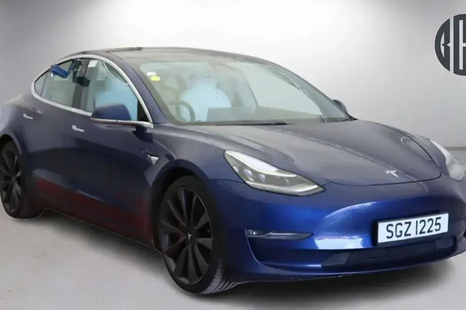 Used Tesla Model 3 Performance 461 kW (627 HP) 2020 Blue Sedan