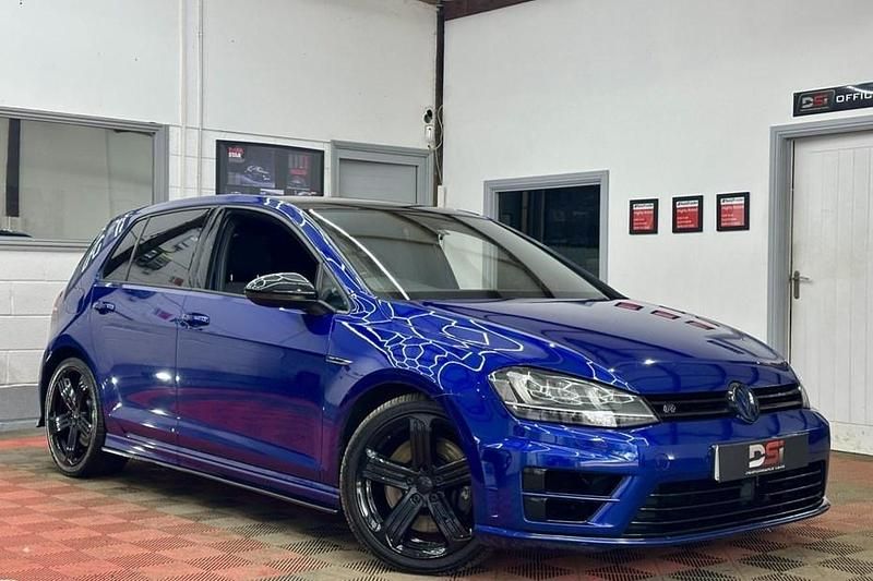 Used VW Golf VII R 2014 Blue Hatchback