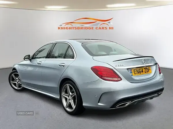 Used Mercedes C220 AMG Line Premium 170 HP (125 kW) 2014 Silver Sedan