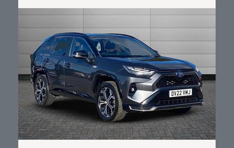 Decuma grey with black roof Used 2022 Toyota RAV4 Hybrid SUV | £26,391 (A bit pricey) - Image 1/3