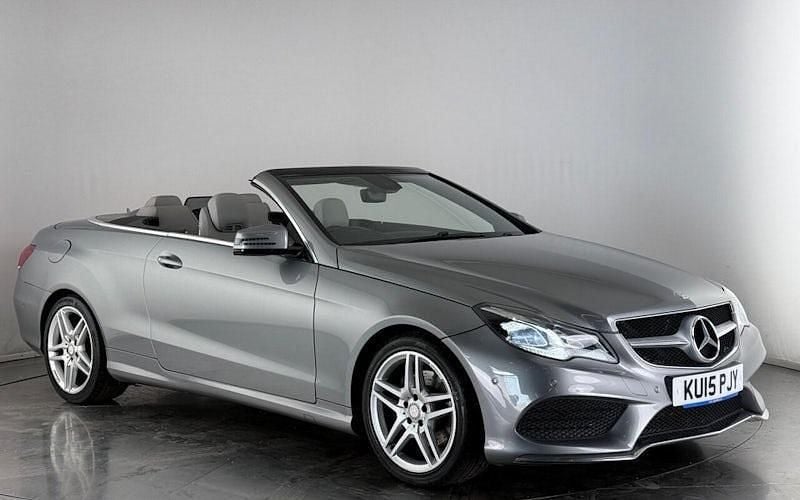 Silver Used 2015 Mercedes E220 AMG line Cabriolet | £10,400 (Fair price) - Image 1/3