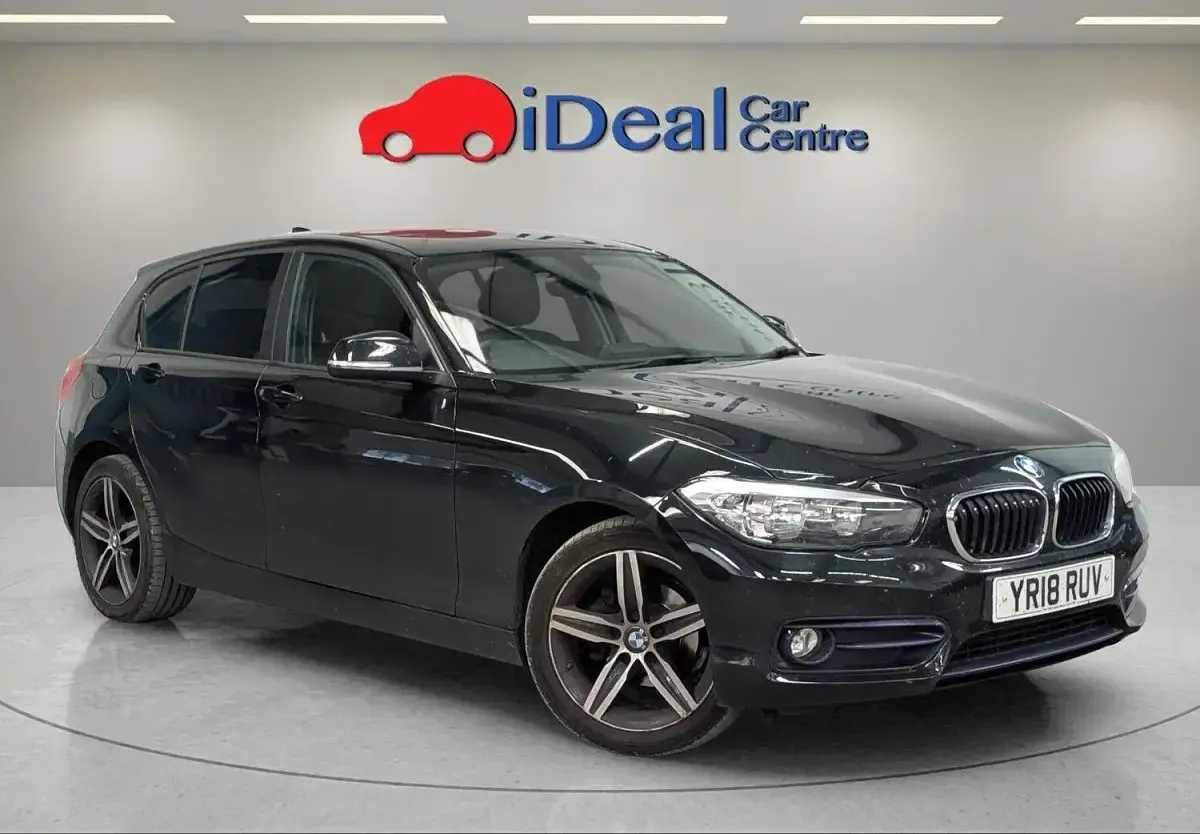 Used BMW 118 Sport Line 136 HP (100 kW) 2018 Black Hatchback