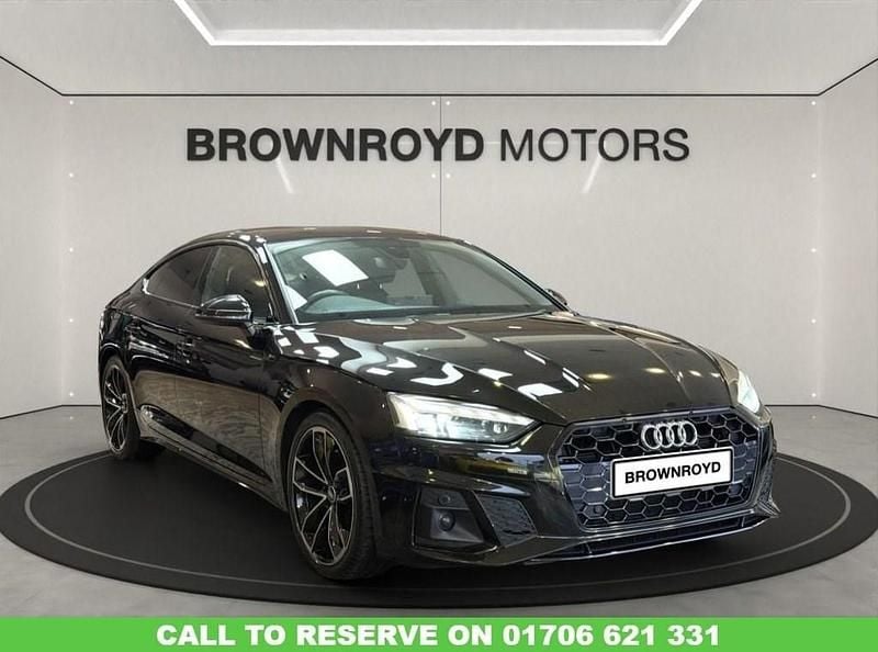 Black Used 2021 Audi A5 S-Line Hatchback | £20,990 (Fair price) - Image 1/3
