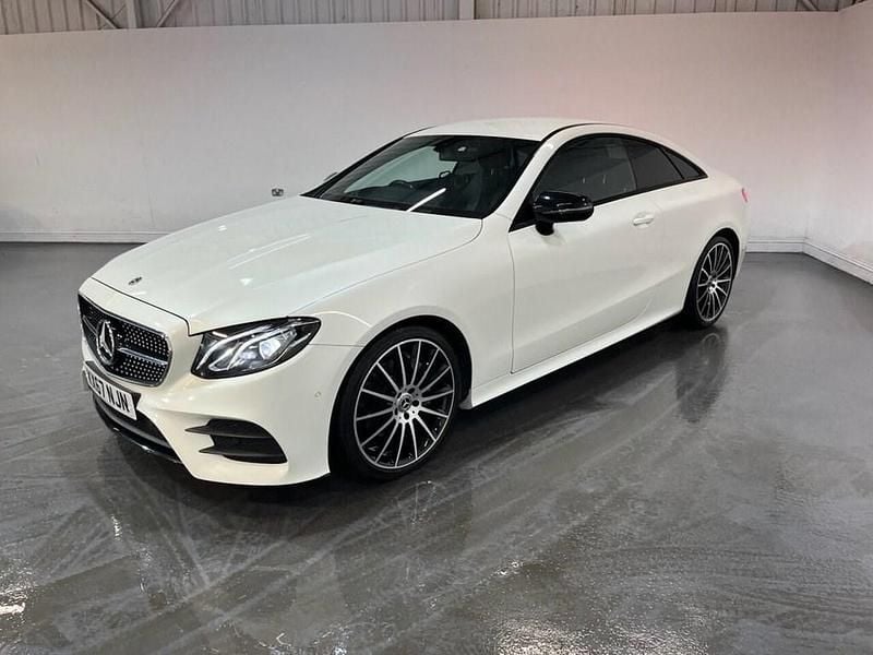 Used Mercedes E220 AMG line 194 HP (142 kW) 2017 White Coupe