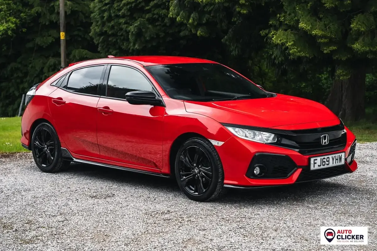 Used Honda Civic Sport 126 HP (92 kW) 2019 Red Hatchback
