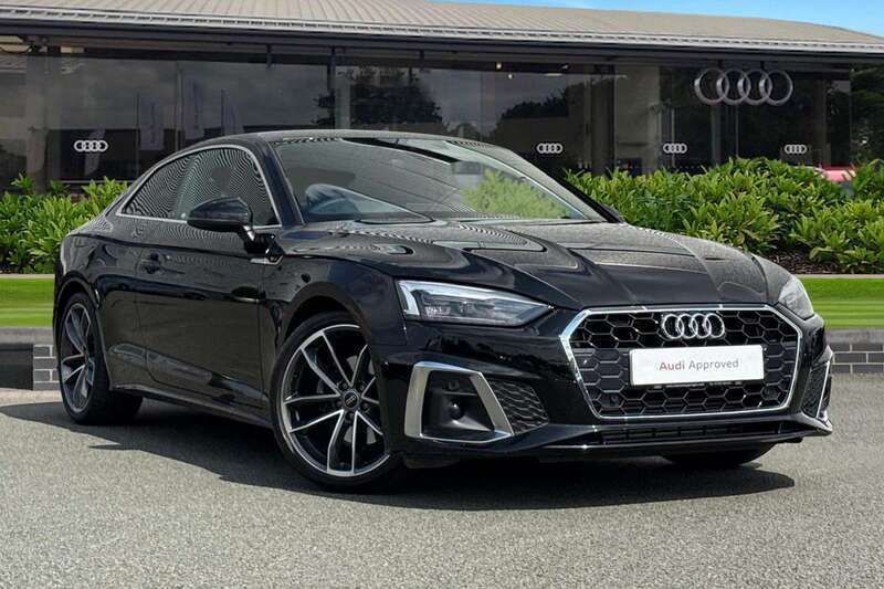 Black Used 2024 Audi A5 S-Line Coupe | £27,950 (Super price) - Image 1/4