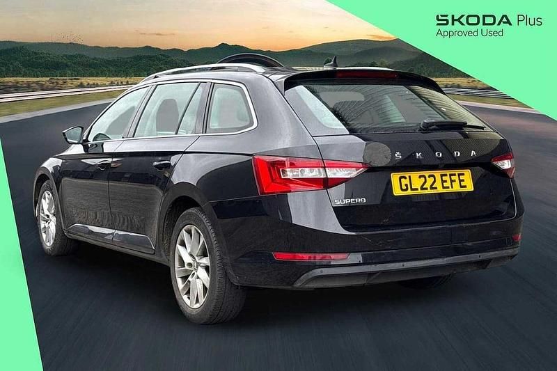 Used Skoda Superb SE 110 HP (80 kW) 2022 Black magic pearl effect Estate
