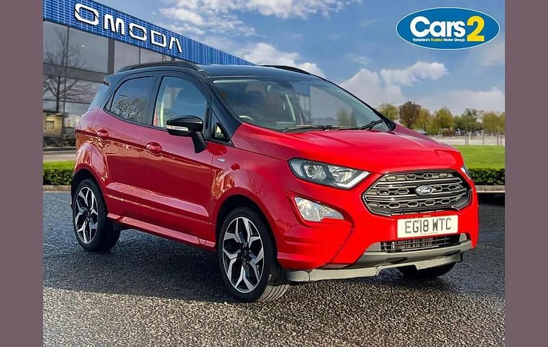 Red Used 2018 Ford Ecosport ST-Line SUV | £8,690 (Good price) - Image 1/4