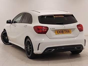 Used Mercedes A200 AMG Line Premium Plus 156 HP (114 kW) 2018 White Hatchback