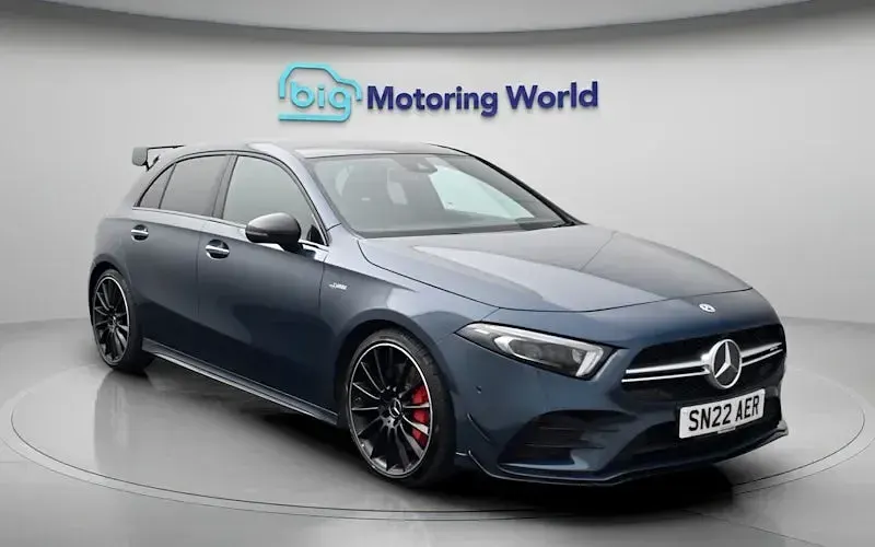 Used Mercedes A35 AMG Premium Plus 306 HP (225 kW) 2022 Blue Hatchback