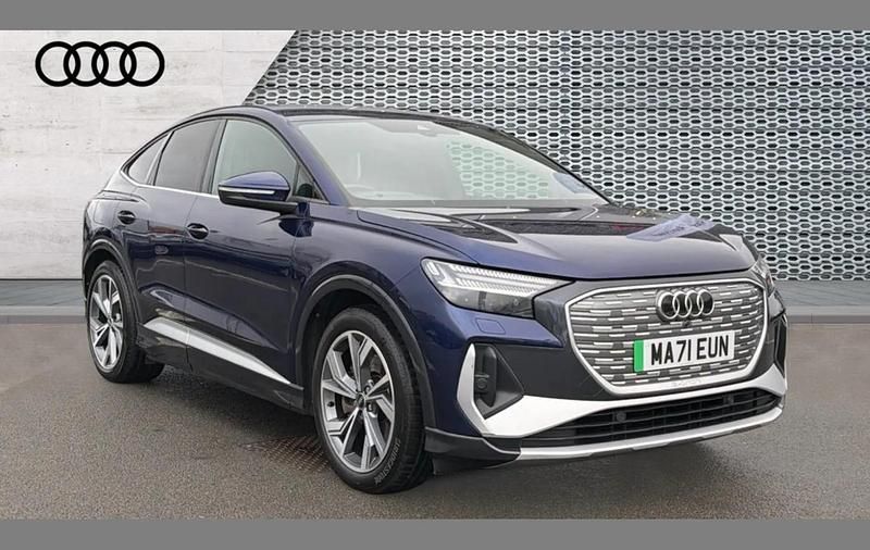 Used Audi Q4 Sportback e-tron Comfort 150 kW (204 HP) 2021 Blue SUV