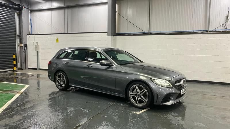 Grey Used 2019 Mercedes C200 AMG line Estate | £15,498 (Good price) - Image 1/4