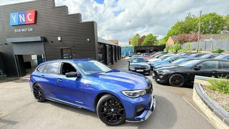 Blue Used 2021 BMW 330e M Sport Estate | £17,991 (Fair price) - Image 1/4