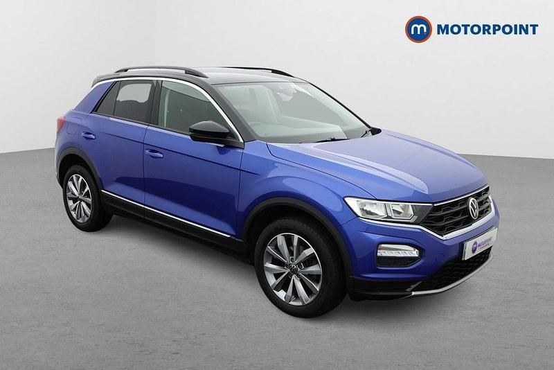 Blue Used 2021 VW T-Roc Design SUV | £13,949 (Fair price) - Image 1/4