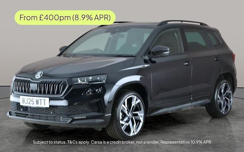 Black New 2025 Skoda Karoq SportLine SUV | £27,885 (Fair price) - Image 1/2