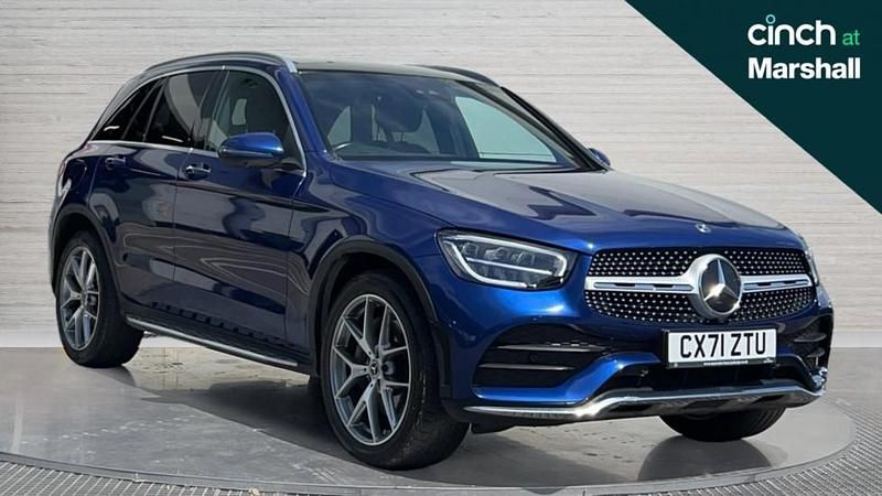 Blue Used 2021 Mercedes GLC300 AMG Line Premium SUV | £28,191 (Fair price) - Image 1/4
