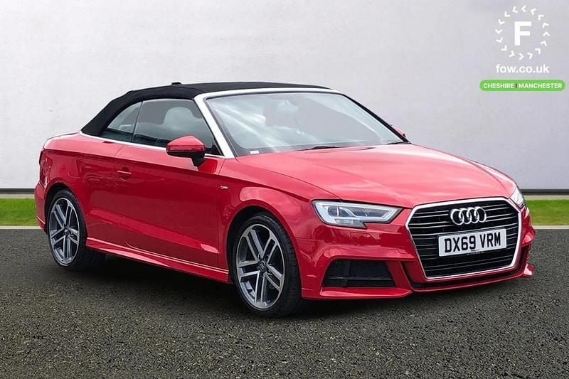 Red Used 2019 Audi A3 Cabriolet S-Line Cabriolet | £17,099 (Fair price) - Image 1/4